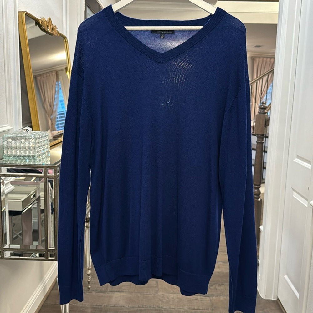 HART SCHAFFNER MARx MEN V NECK SWEATER SIZE XL